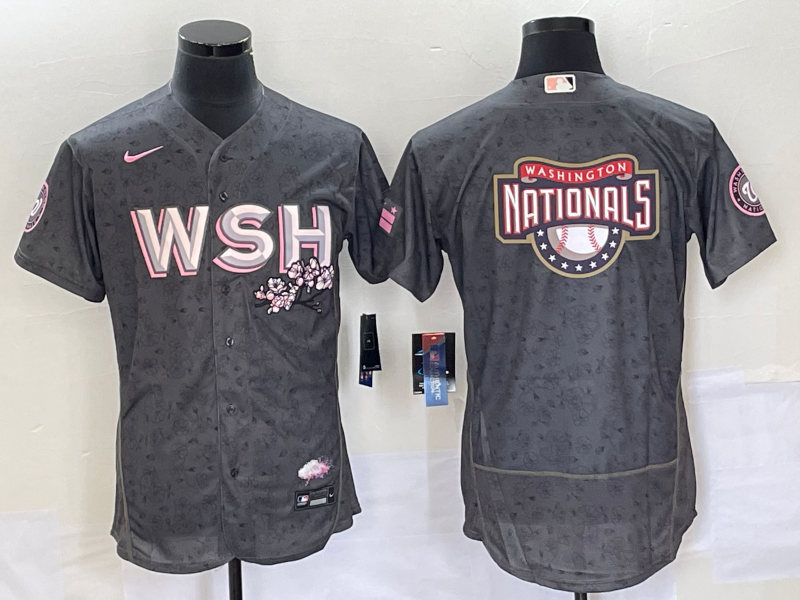 Men's Washington Nationals Gray City Connect Team Jersey Men's Washington Nationals Gray City Connect Team Jersey